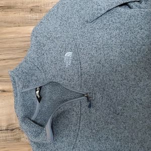 Light blue North Face quarter zip